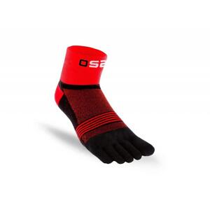 OS2O ponožky TRAIL Black/Red - L