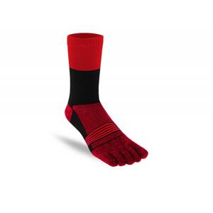 OS2O ponožky T&R MidHeight LightWeight Red/Black - L