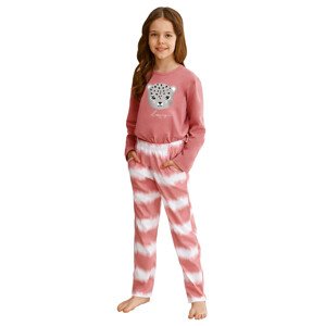 Dívčí pyžamo Carla s obrázkem kočky Taro Barva/Velikost: růžová (pink) / 110