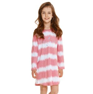 Dívčí vzorovaná noční košile Carla Taro Barva/Velikost: růžová (pink) / 104