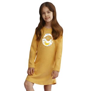 Dívčí noční košile Sarah s obrázkem kočky Taro Barva/Velikost: žlutá tmavá / 140