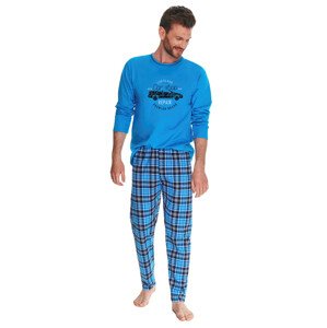 Pánské pyžamo Mario s obrázkem 2656/21 Taro Barva/Velikost: modrá / XXL