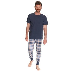 Pánské pyžamo Fedor 2731/21 Taro Barva/Velikost: granát (modrá) / XL