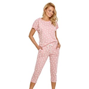Dámské vzorované pyžamo Chloe 2860/31 Taro Barva/Velikost: růžová (pink) / S