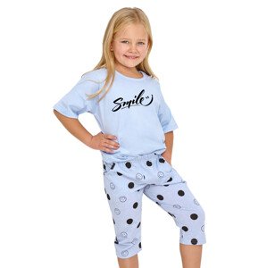 Dívčí pyžamo s nápisem Chloe 2903/2904/31 Taro Barva/Velikost: modrá světlá / 104