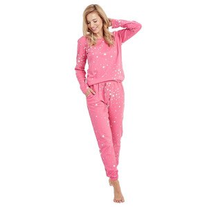 Dámské vzorované pyžamo Eryka 3029 Taro Barva/Velikost: růžová (pink) / XL