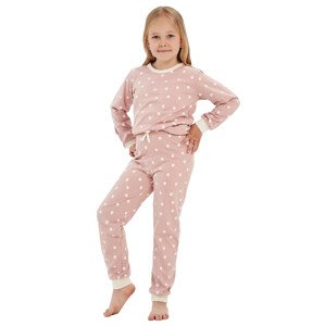 Dívčí vzorované pyžamo Chloe 3040/3041 Taro Barva/Velikost: růžová (pink) / 122