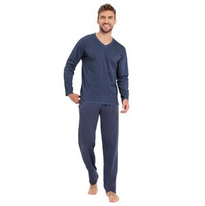 Pánské vzorované pyžamo Trevor 3069/3070/3071 Taro Barva/Velikost: jeans / 5XL