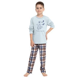 Chlapecké pyžamo s obrázkem Parker 3084/3085 Taro Barva/Velikost: modrá světlá / 86