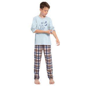 Chlapecké pyžamo s obrázkem Parker 3089 Taro Barva/Velikost: modrá světlá / 158