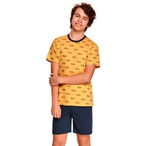 Chlapecké vzorované pyžamo Max Taro Barva/Velikost: žlutá tmavá / 146