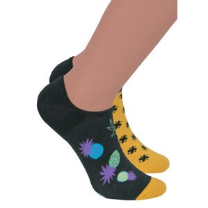 Pánské nízké ponožky 009 MORE Barva/Velikost: zelená lahvová (botella) / 39/42