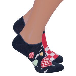Pánské nízké ponožky 009 MORE Barva/Velikost: modrá tmavá / 39/42