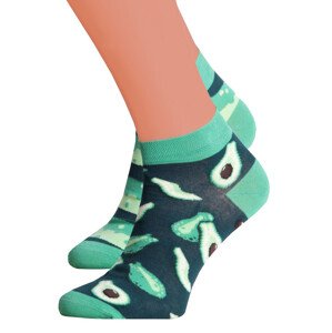 Dámské kotníkové ponožky 034/023 MORE Barva/Velikost: zelená tmavá / 35/38