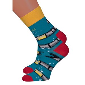 Dámské klasické ponožky 078/017 MORE Barva/Velikost: tyrkys / 35/38