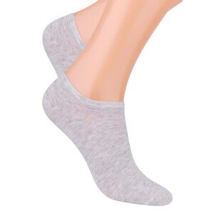 Pánské nízké ponožky jednobarevné 007 Steven Barva/Velikost: světlý melír / 41/43