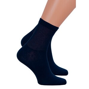 Chlapecké klasické ponožky 022/165 Steven Barva/Velikost: granát (modrá) / 35/37