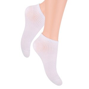 Pánské nízké ponožky jednobarevné 024 Steven Barva/Velikost: bílá / 41/43
