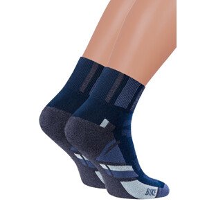 Pánské kotníkové ponožky 040/034 STEVEN Barva/Velikost: granát (modrá) / 41/43