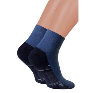 Pánské kotníkové ponožky 040/058p STEVEN Barva/Velikost: jeans / 41/43