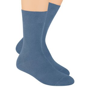 Pánské zdravotní ponožky s lemem 048 STEVEN Barva/Velikost: jeans / 38/40