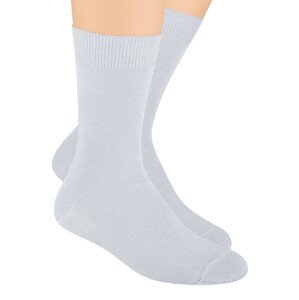 Pánské zdravotní ponožky s lemem 048 STEVEN Barva/Velikost: šedá světlá / 41/43