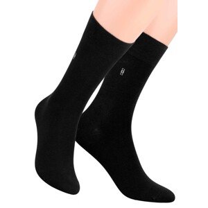 Pánské oblekové ponožky se vzorem kostek 056/2 STEVEN Barva/Velikost: černá / 47/50