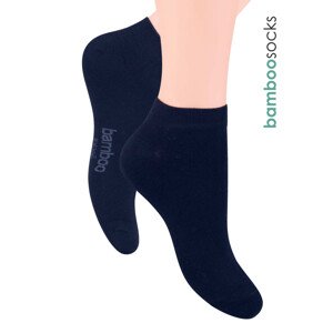 STEVEN Pánské kotníkové ponožky z bambusového vlákna 094 Barva/Velikost: granát (modrá) / 41/43