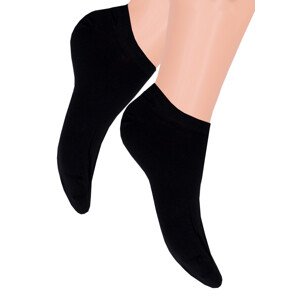 Pánské nízké ponožky 094v Steven Barva/Velikost: černá / 44/46