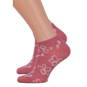 Dámské kotníkové ponožky 114/125 Steven Barva/Velikost: růžová (pink) / 35/37
