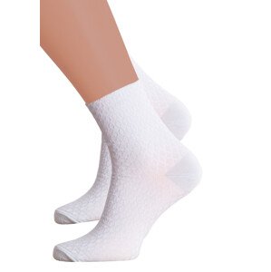 Dámské klasické jednobarevné ponožky 125 STEVEN Barva/Velikost: světlý melír / 38/40