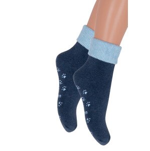 Chlapecké froté ponožky 155/019 Steven Barva/Velikost: jeans tmavá / 23/25