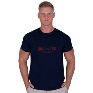 Pánské jednobarevné tričko vzor A07 TDS Barva/Velikost: granát (modrá) / L/XL