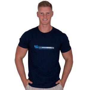 Pánské jednobarevné tričko vzor 319 TDS Barva/Velikost: granát (modrá) / S/M