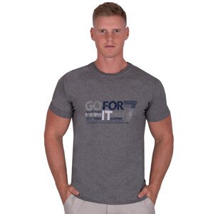 Pánské jednobarevné tričko vzor 329 TDS Barva/Velikost: šedá melír / L/XL