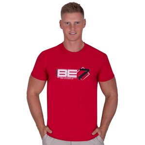 Pánské jednobarevné tričko s krátkým rukávem TDS Barva/Velikost: červená / S/M