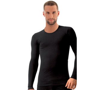 Pánské tričko Comfort Cotton LS01120 Brubeck Barva/Velikost: černá / XL/XXL