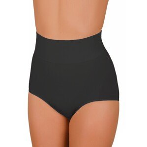 Dámské stahující bezešvé kalhotky vzor 06-47 Hanna Style Barva/Velikost: černá / L/XL