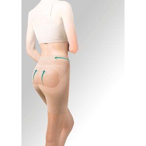 PUSH-UP dámské tvarující punčocháče 20 DEN GABRIELLA Barva/Velikost: melisa (tělová) / S/M