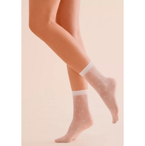 Dámské ponožky Cora 1196 GABRIELLA Barva/Velikost: bílá / Univerzální