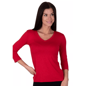 Dámské tričko s tříčtvrtečním rukávem Carmen Babell Barva/Velikost: červená tmavá / XS/S