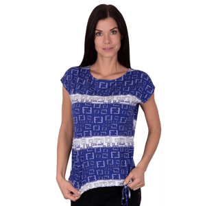 Dámské vzorované tričko Lui-v fialová Babell Barva/Velikost: fialová / XS/S