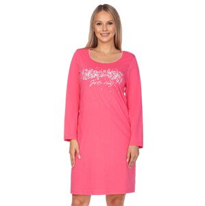 Dámská noční košile s obrázkem 111/32 Regina Barva/Velikost: malina (Raspberry) / XL