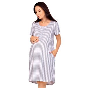 Dámská mateřská noční košile 175 Regina Barva/Velikost: šedá světlá / XL