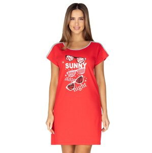 Dámská noční košile s obrázkem 421 Regina Barva/Velikost: červená / M