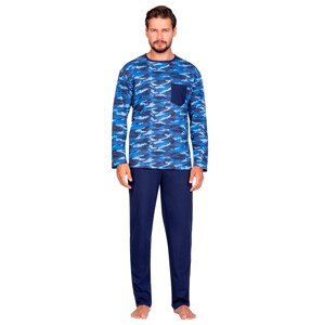 Pánské vzorované pyžamo 596 Regina Barva/Velikost: modrá / XXL