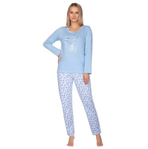 Dámské vzorované pyžamo 636/31 Regina Barva/Velikost: modrá světlá / L