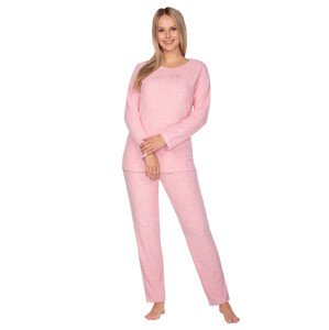 Dámské jednobarevné pyžamo s nápisem 643/32 Regina Barva/Velikost: růžová (pink) / L
