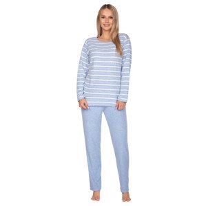 Dámské vzorované pyžamo 648/31 Regina Barva/Velikost: modrá světlá / XXL