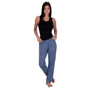 Dámské kalhoty se vzorem 722 Regina Barva/Velikost: modrá / XL